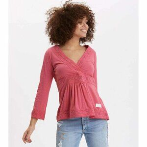 Odd Molly Anthropologie Step Over Blouse Top Lace XS-0